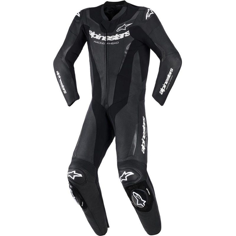 Alpinestars GP FORCE V2 vientisas motociklo kostiumas juodas-baltas