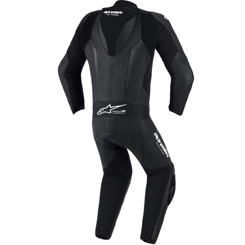 Alpinestars GP FORCE V2 vientisas motociklo kostiumas juodas-baltas