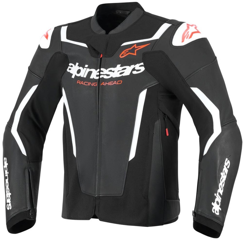 Alpinestars GP Force V2 odinė motociklo striukė juoda-balta-raudona