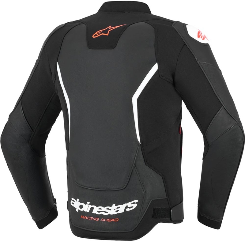 Alpinestars GP Force V2 odinė motociklo striukė juoda-balta-raudona