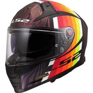 Uždaras motociklo šalmas LS2 FF811 Vector II Freedom, juodas chameleono spalvos