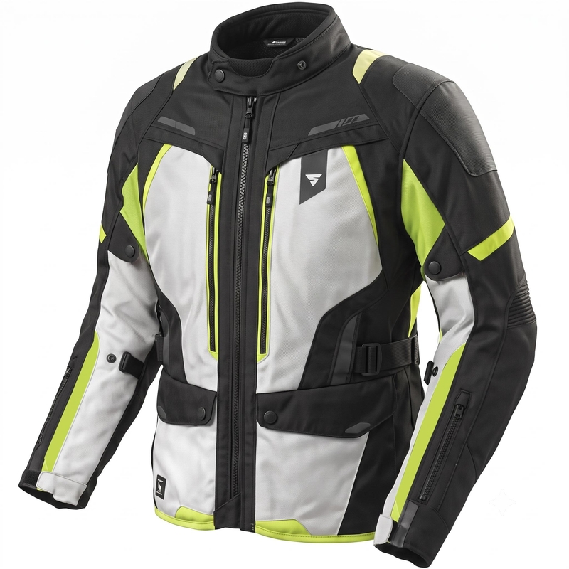 Moteriška motociklo striukė „Shima Dune 2.0“, fluorescencinės geltonos spalvos