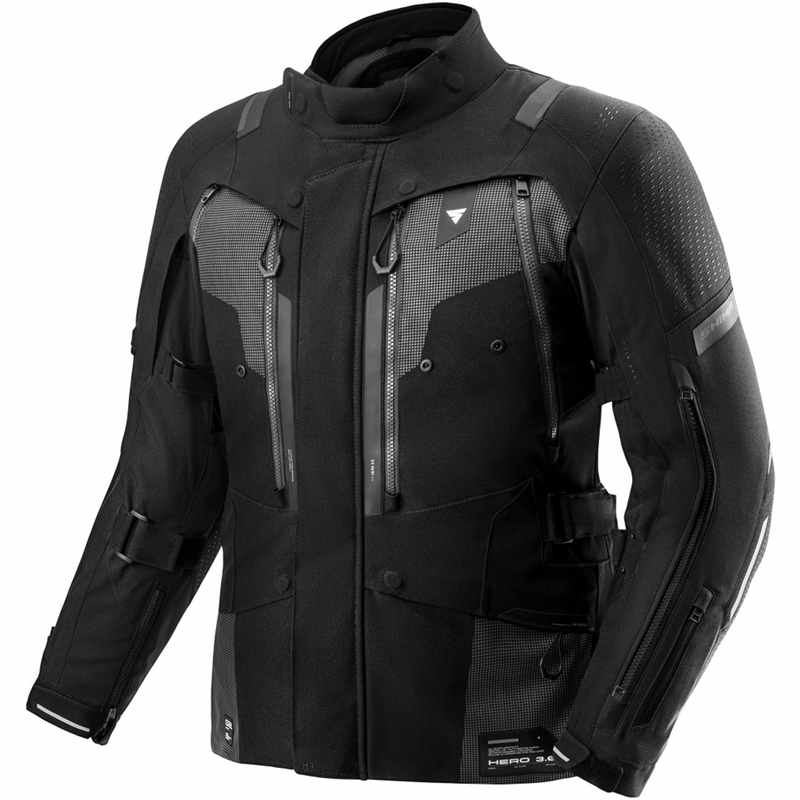 „Shima Hero 3.0“ motociklo striukė, juoda