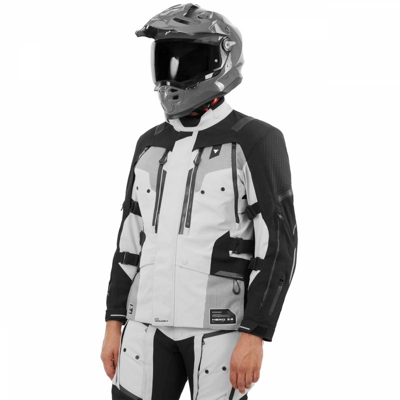 „Shima Hero 3.0“ motociklo striukė, pilkai fluorescencinė geltona