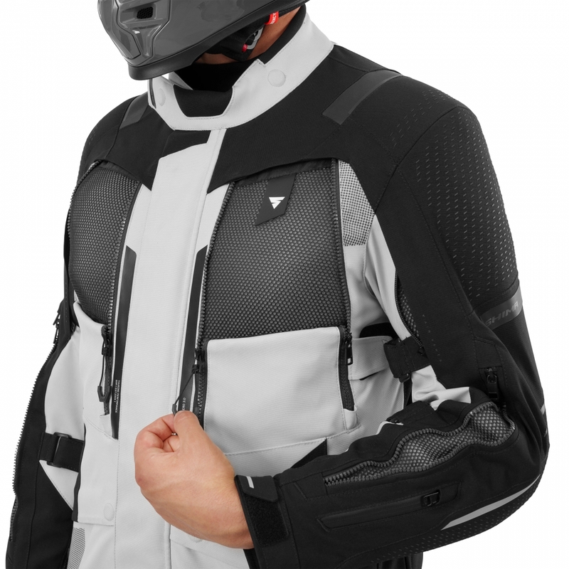 „Shima Hero 3.0“ motociklo striukė, pilkai fluorescencinė geltona