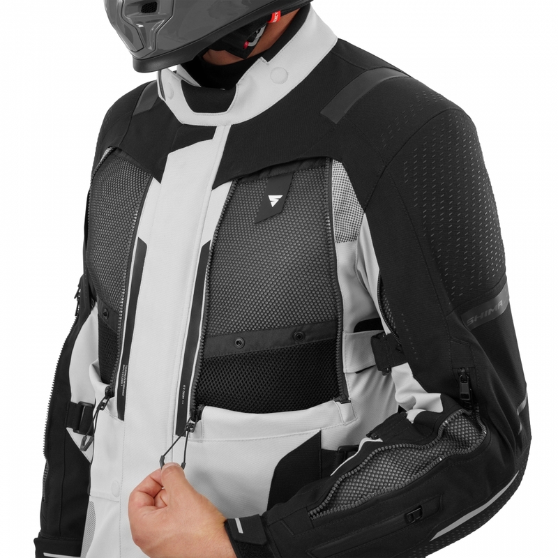 „Shima Hero 3.0“ motociklo striukė, pilkai fluorescencinė geltona