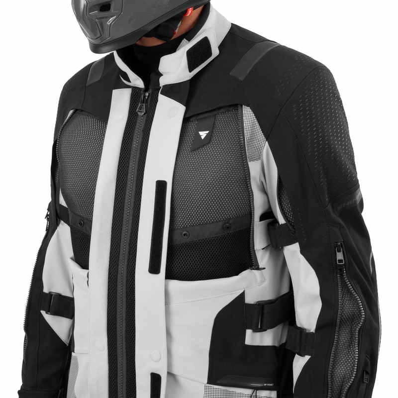„Shima Hero 3.0“ motociklo striukė, pilkai fluorescencinė geltona