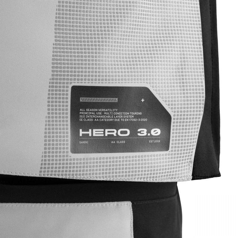 „Shima Hero 3.0“ motociklo striukė, pilkai fluorescencinė geltona