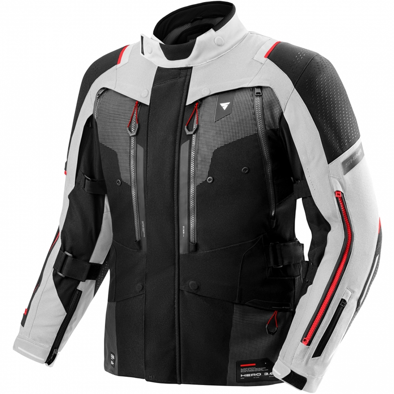„Shima Hero 3.0“ motociklo striukė pilkai raudona