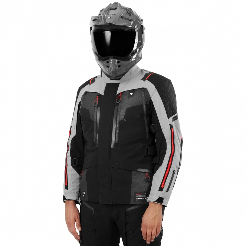 „Shima Hero 3.0“ motociklo striukė pilkai raudona