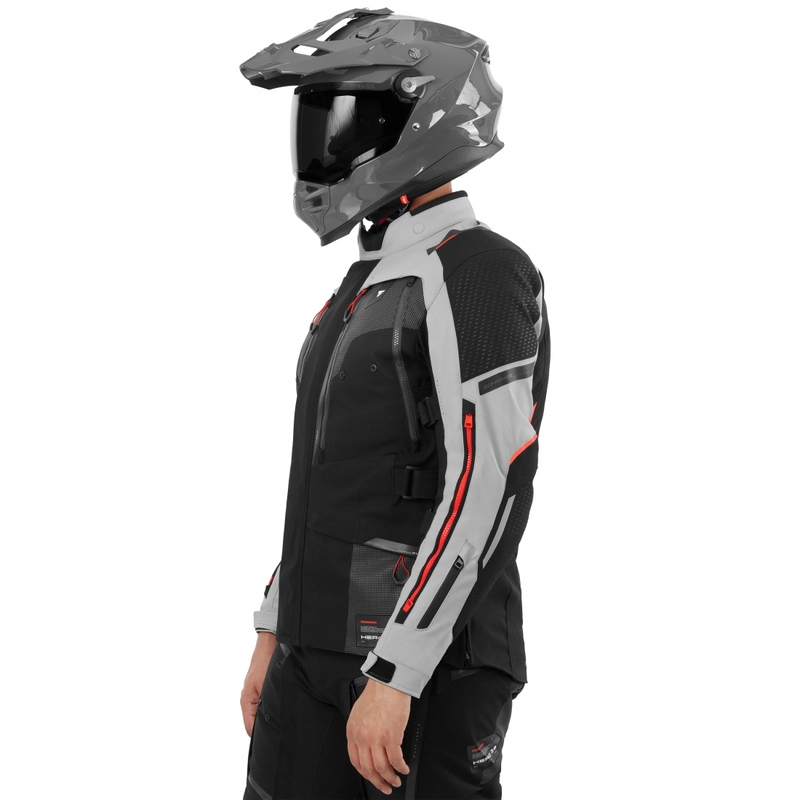 „Shima Hero 3.0“ motociklo striukė pilkai raudona