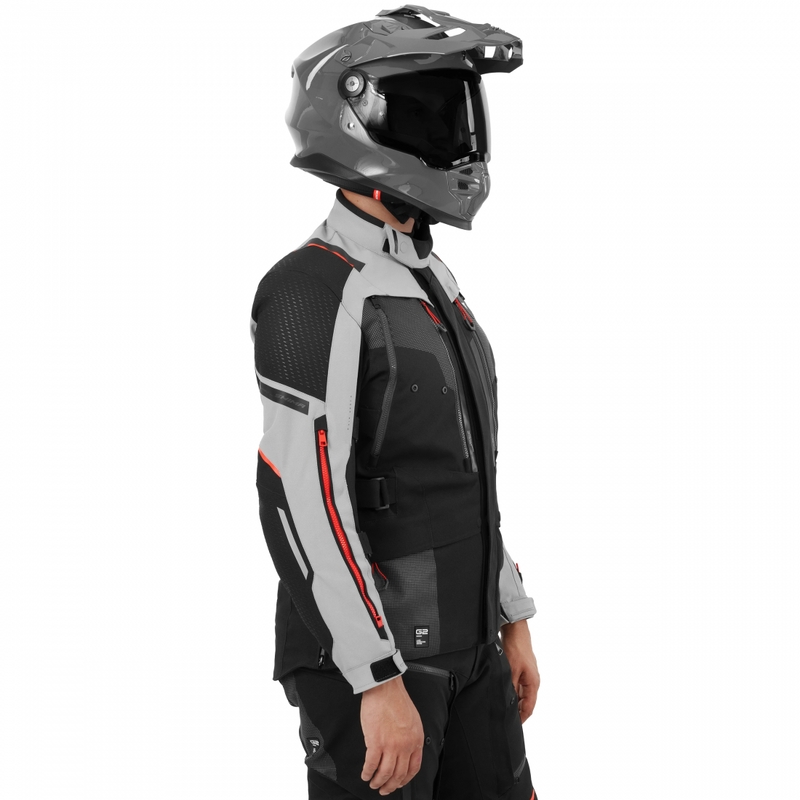 „Shima Hero 3.0“ motociklo striukė pilkai raudona