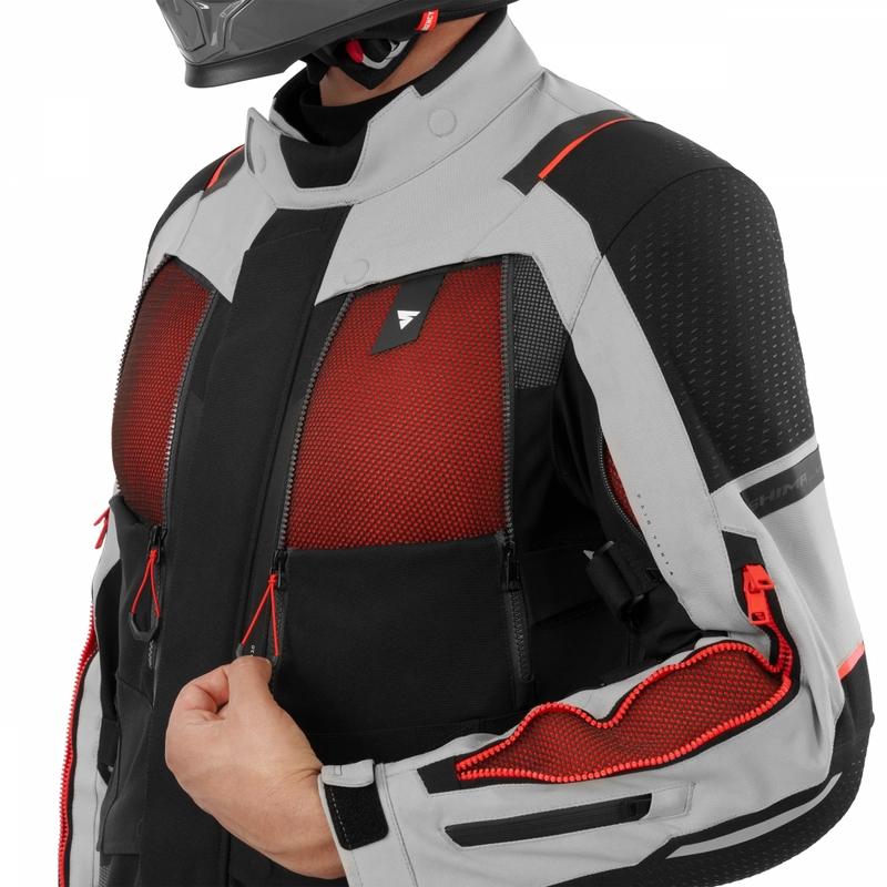 „Shima Hero 3.0“ motociklo striukė pilkai raudona