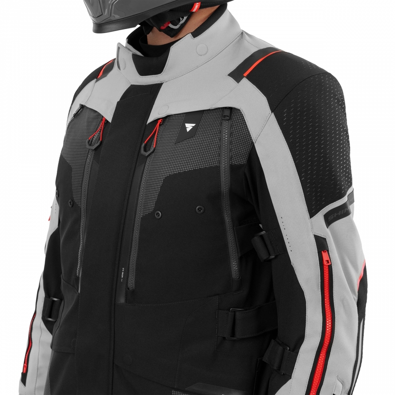 „Shima Hero 3.0“ motociklo striukė pilkai raudona