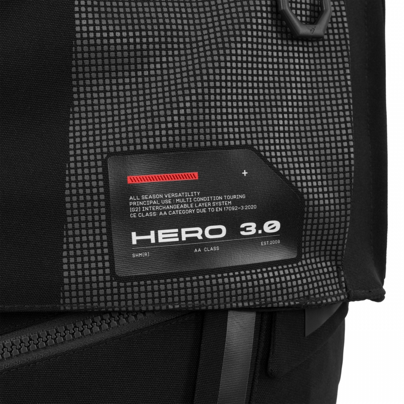 „Shima Hero 3.0“ motociklo striukė pilkai raudona