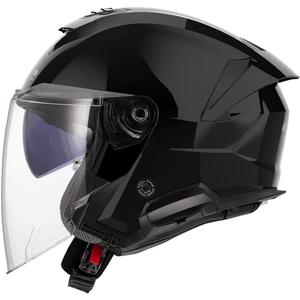 Atviras motociklo šalmas LS2 OF618 Verso II Solid blizgi juodas