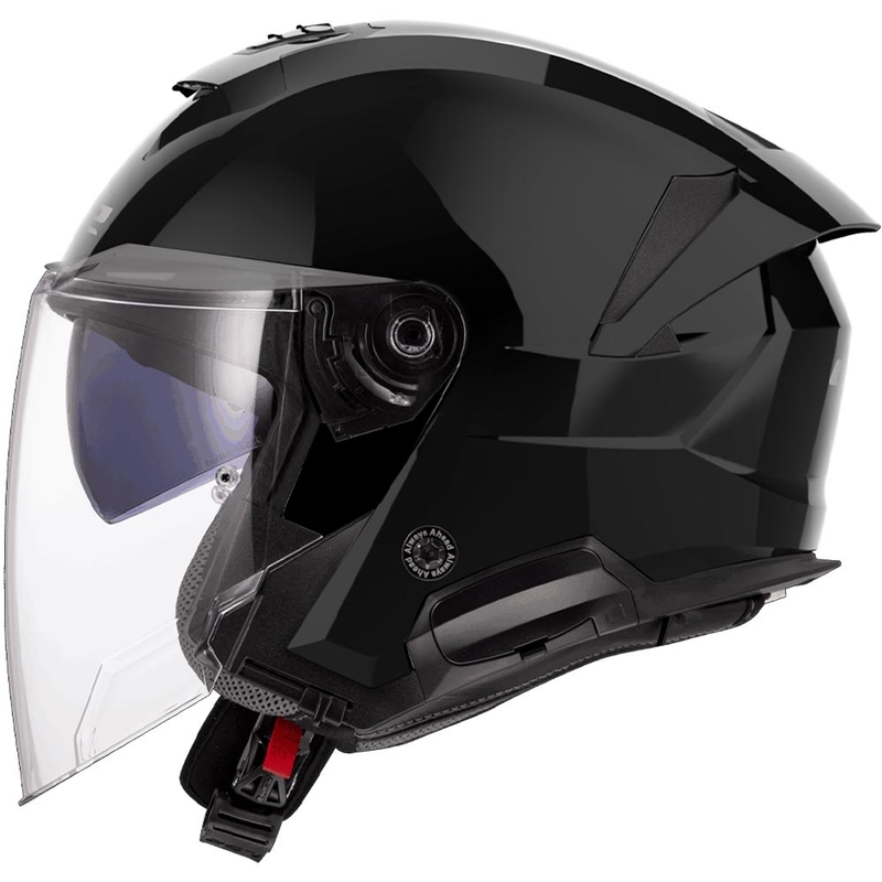 Atviras motociklo šalmas LS2 OF618 Verso II Solid blizgi juodas