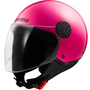 Atviras motociklo šalmas LS2 OF558 Sphere Lux II Solid fluorescencinės rožinės spalvos