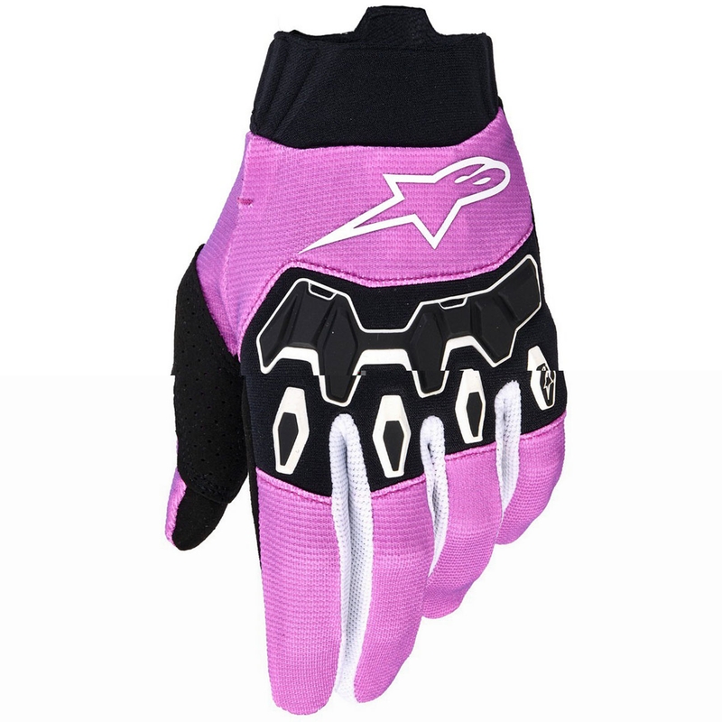 Alpinestars Stella Full Bore V2 moteriškos motokroso pirštinės violetinė-balta-juoda