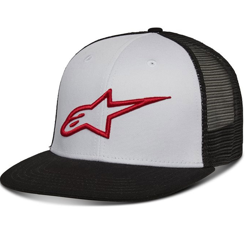 Alpinestars Corp Trucker kepurė balta-juoda-raudona