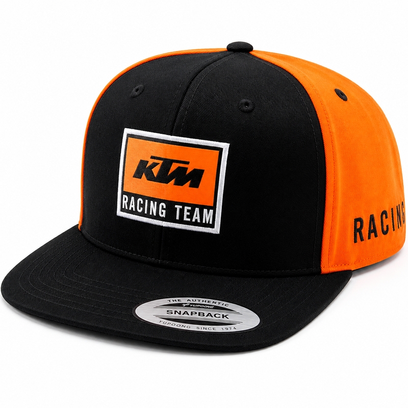 KTM Kids Team plokščia kepurė OS black-orange