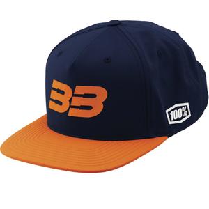 Kepurė 100% BB33 Snapback blue-orange