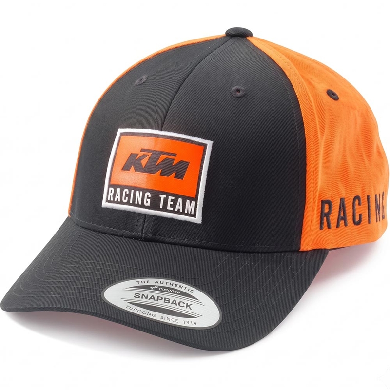 KTM Team išlenkta kepurė OS juoda-oranžinė