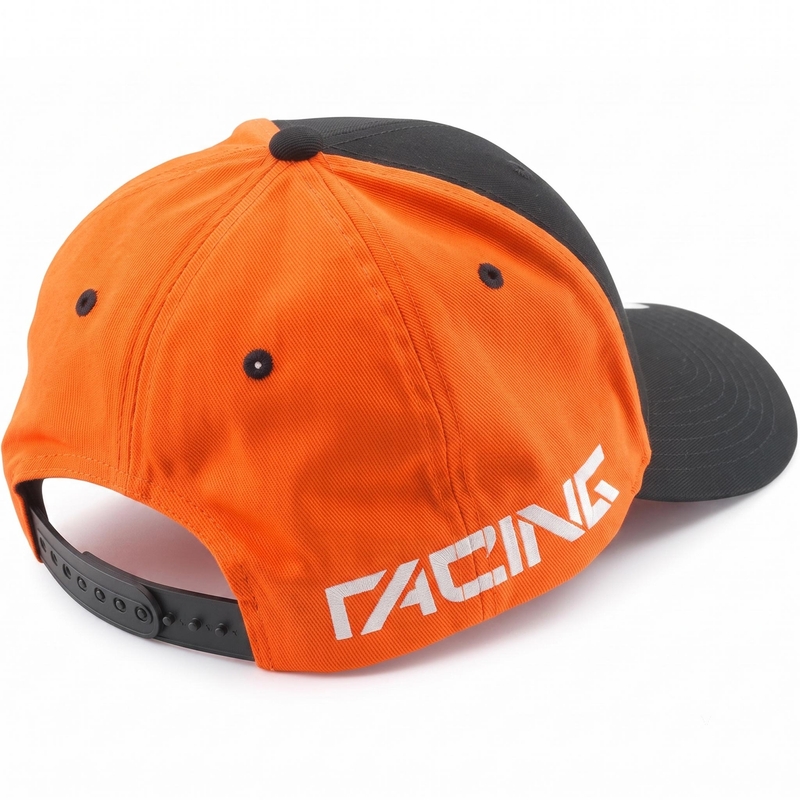 KTM Team išlenkta kepurė OS juoda-oranžinė
