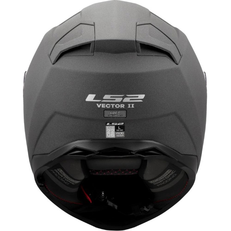 Uždaras motociklo šalmas LS2 FF811 Vector II, pilkas, betono spalvos