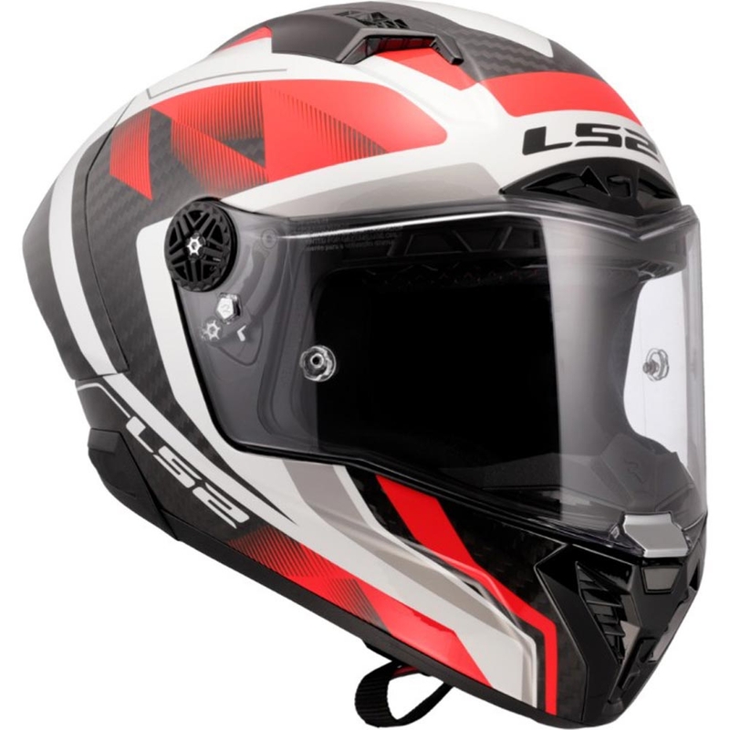 Uždaras motociklo šalmas LS2 FF805 Thunder C GP Aero Raute balta-raudona