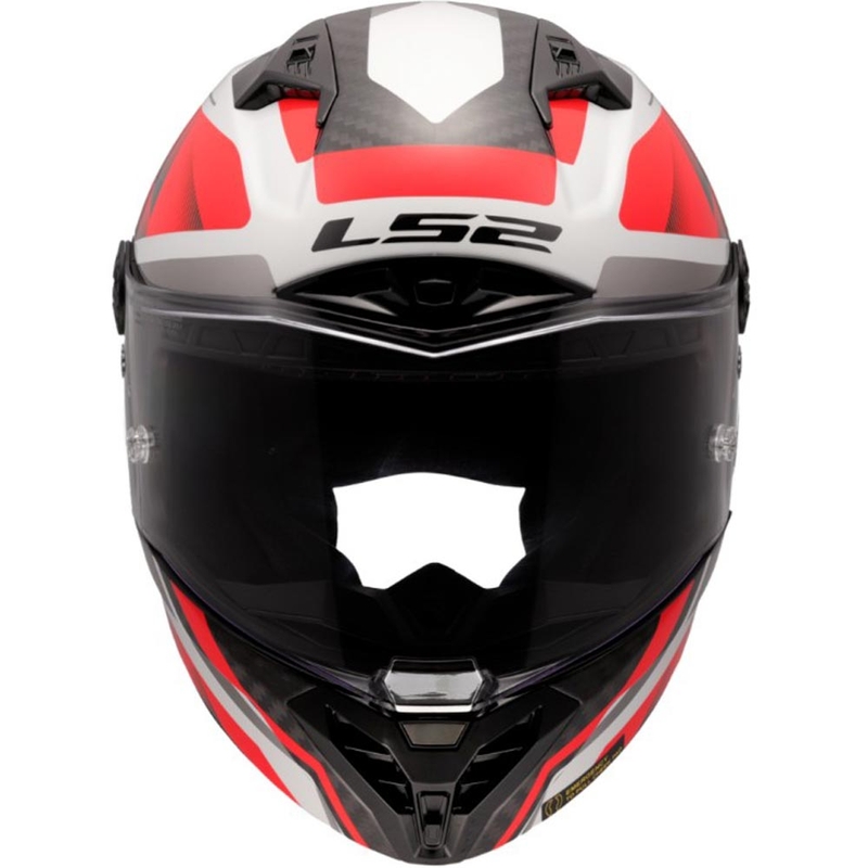 Uždaras motociklo šalmas LS2 FF805 Thunder C GP Aero Raute balta-raudona