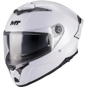 Uždaras motociklo šalmas MT Thunder 4 R Pure A0 baltas