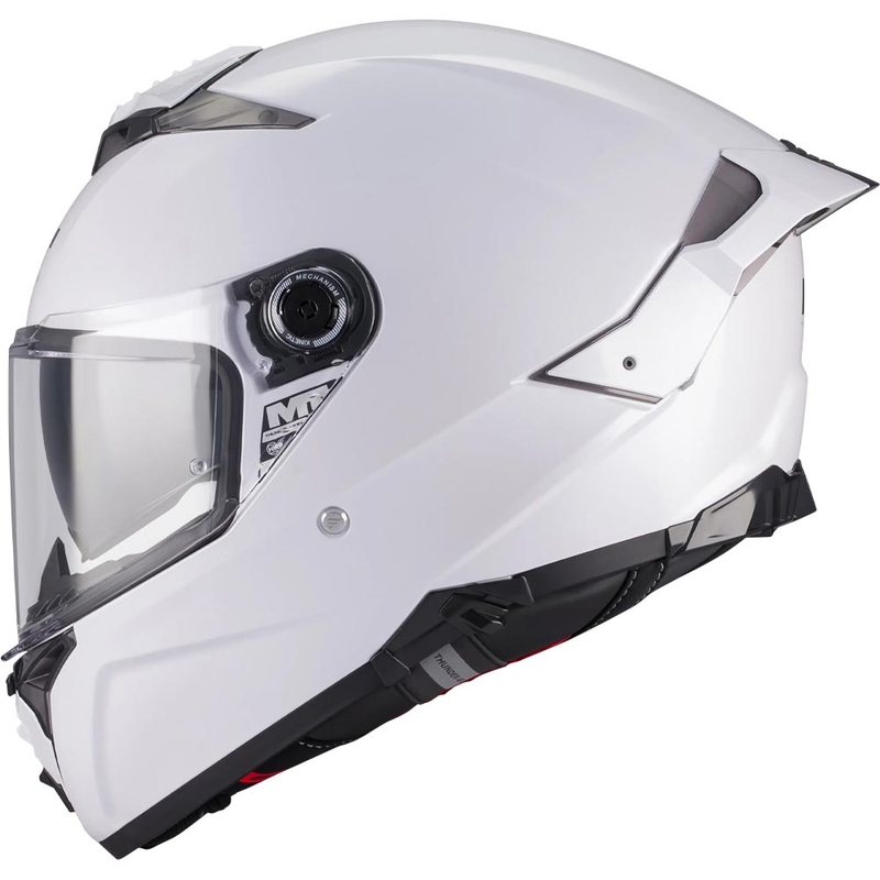 Uždaras motociklo šalmas MT Thunder 4 R Pure A0 baltas