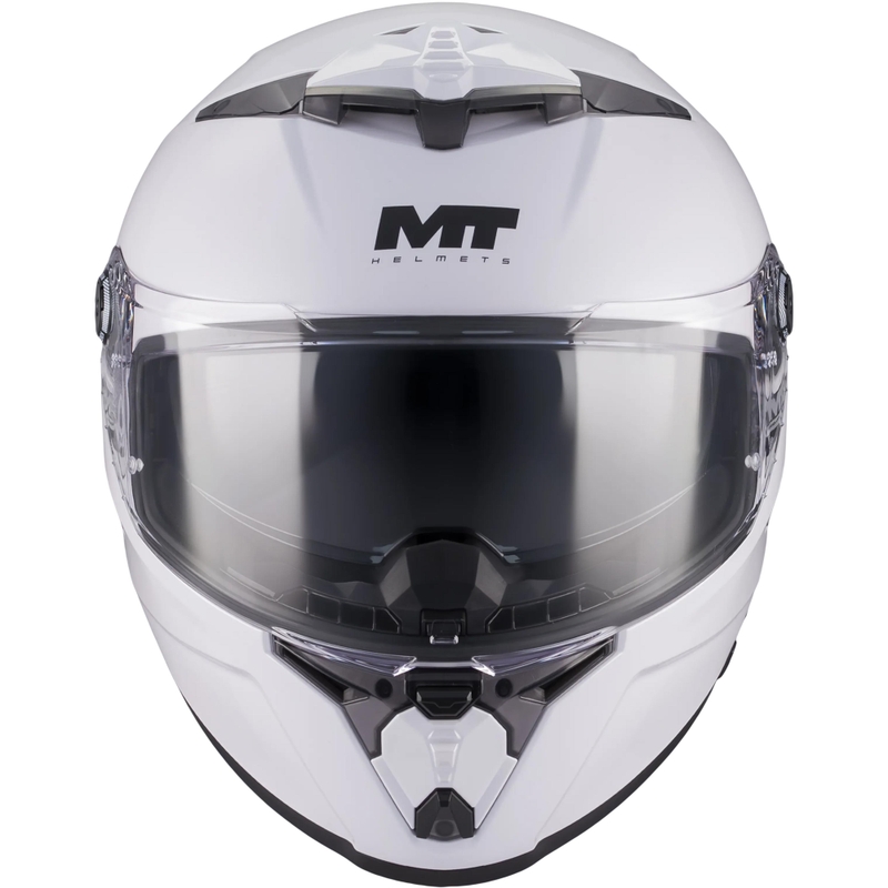 Uždaras motociklo šalmas MT Thunder 4 R Pure A0 baltas