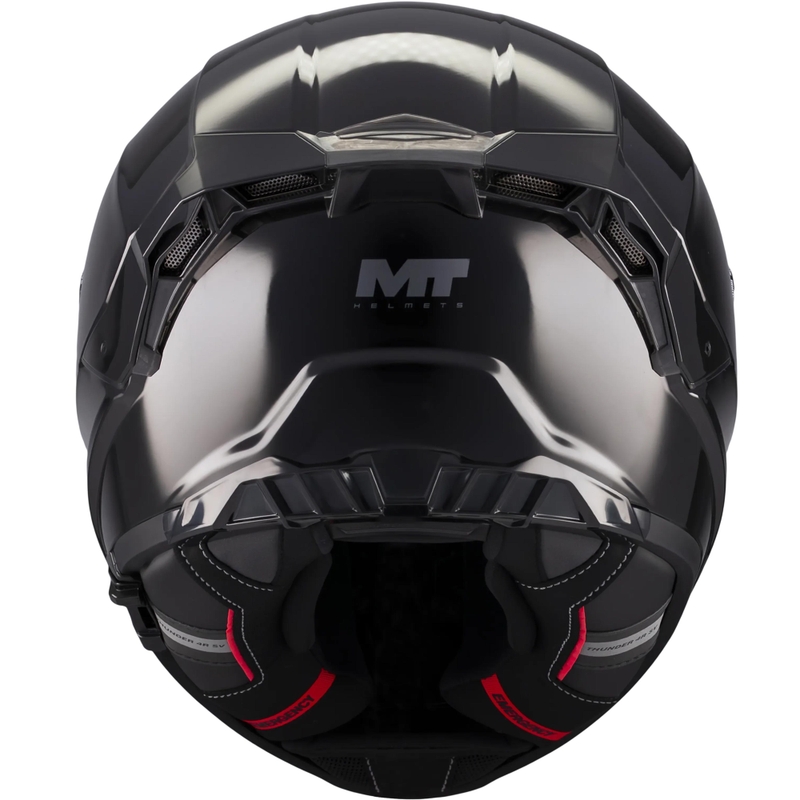Uždaras motociklo šalmas MT Thunder 4 R Pure A1 juodas