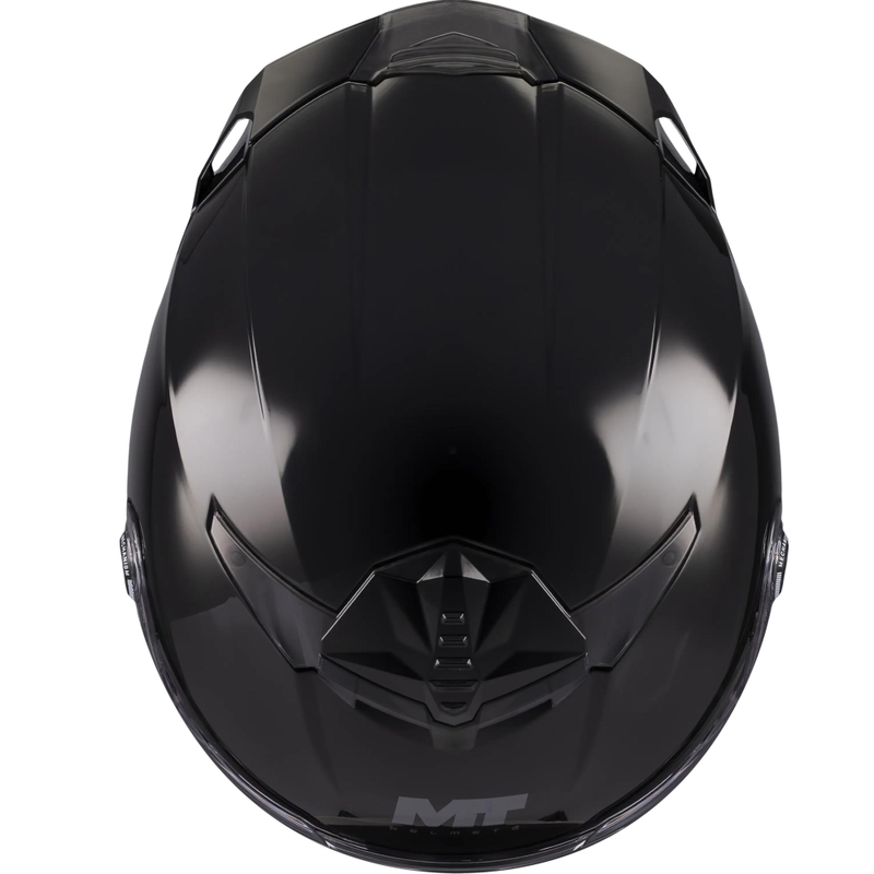 Uždaras motociklo šalmas MT Thunder 4 R Pure A1 juodas