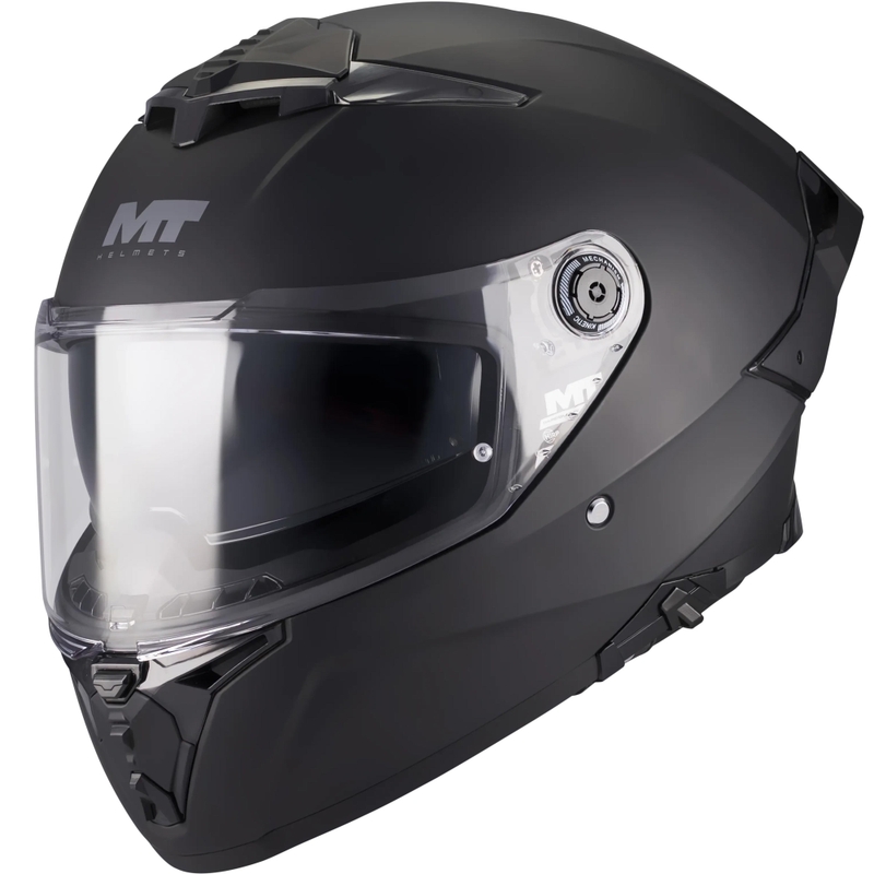 Uždaras motociklo šalmas MT Thunder 4 R Pure A1 matinė juoda