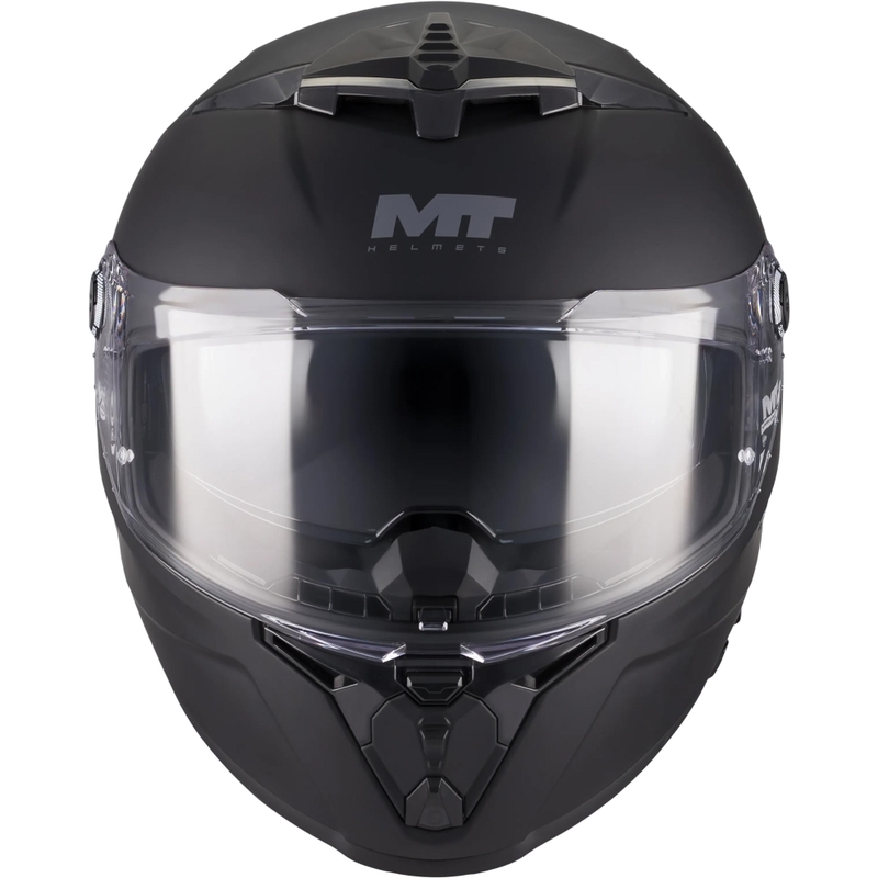 Uždaras motociklo šalmas MT Thunder 4 R Pure A1 matinė juoda
