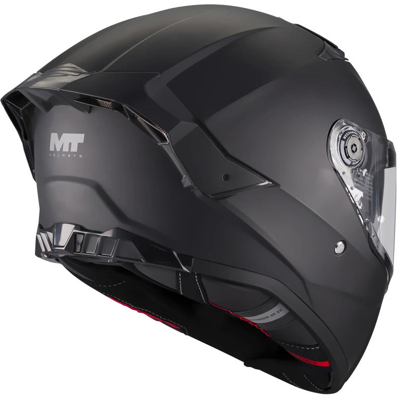 Uždaras motociklo šalmas MT Thunder 4 R Pure A1 matinė juoda