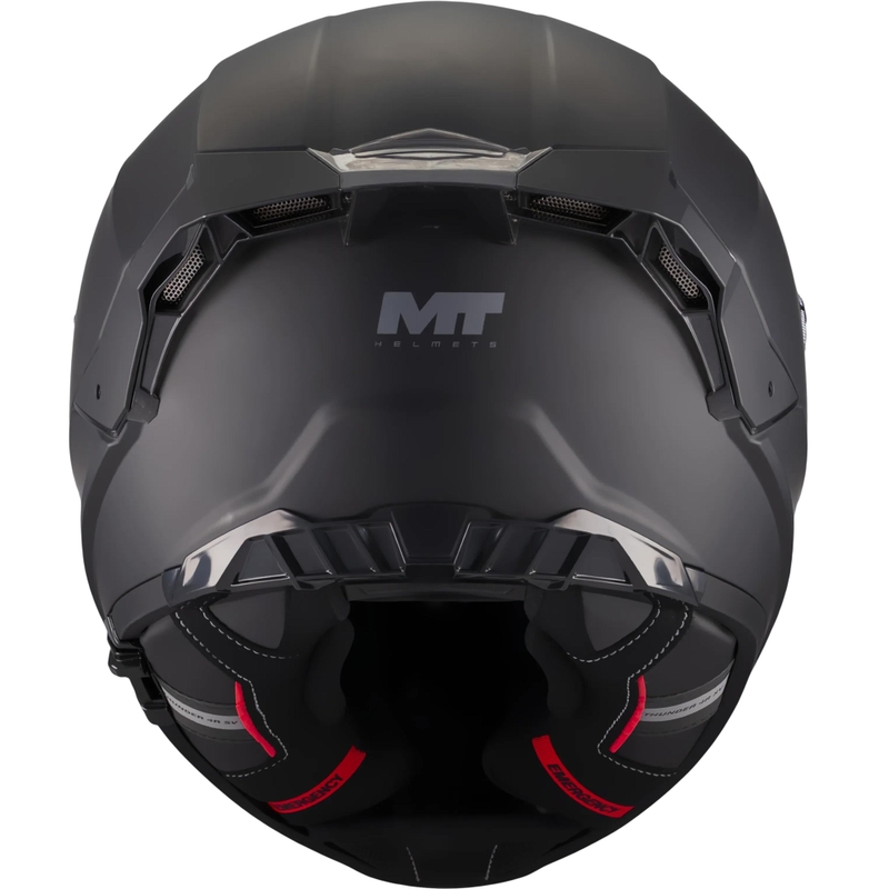 Uždaras motociklo šalmas MT Thunder 4 R Pure A1 matinė juoda