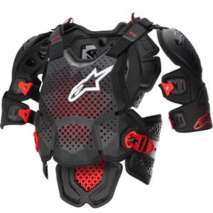 „Alpinestars A-10 2“ kūno apsauga, juoda-antracito-raudona