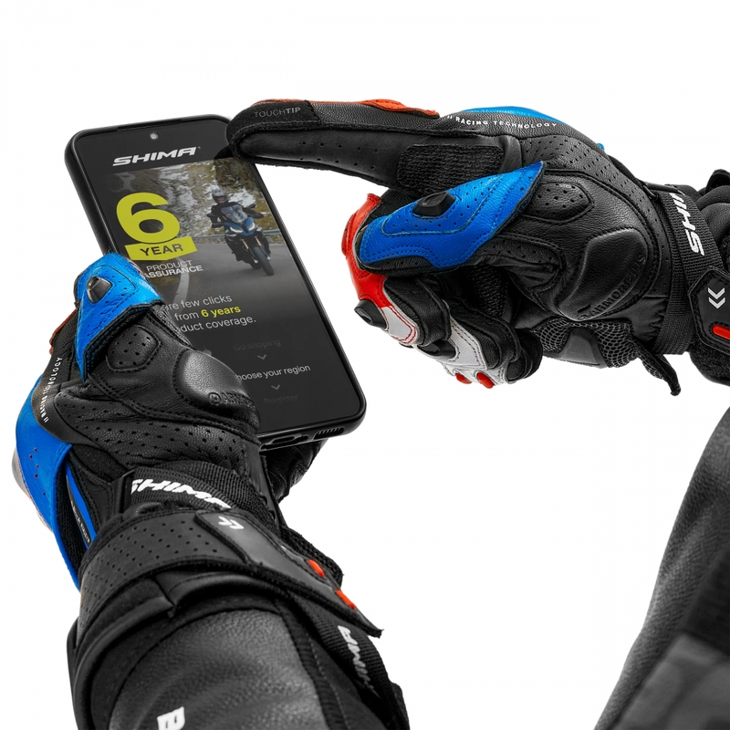 Shima RS-3 motociklo pirštinės mėlynos