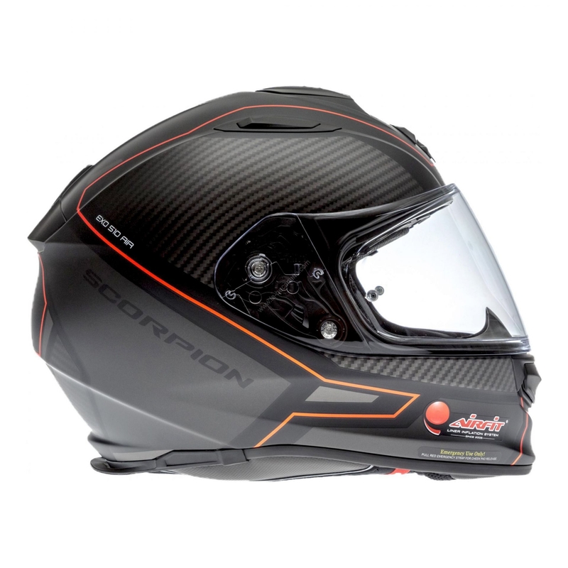 Integrální přilba Scorpion EXO-510 Air Frame černo-červená