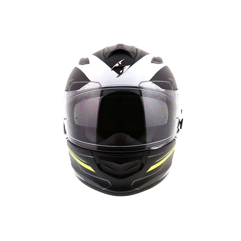 Integrální přilba Scorpion EXO-510 Air Cross černo-bílo-fluo žlutá výprodej