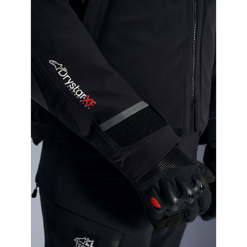 Alpinestars Andes PRO Drystar XF motociklo striukė juoda-tamsiai pilka