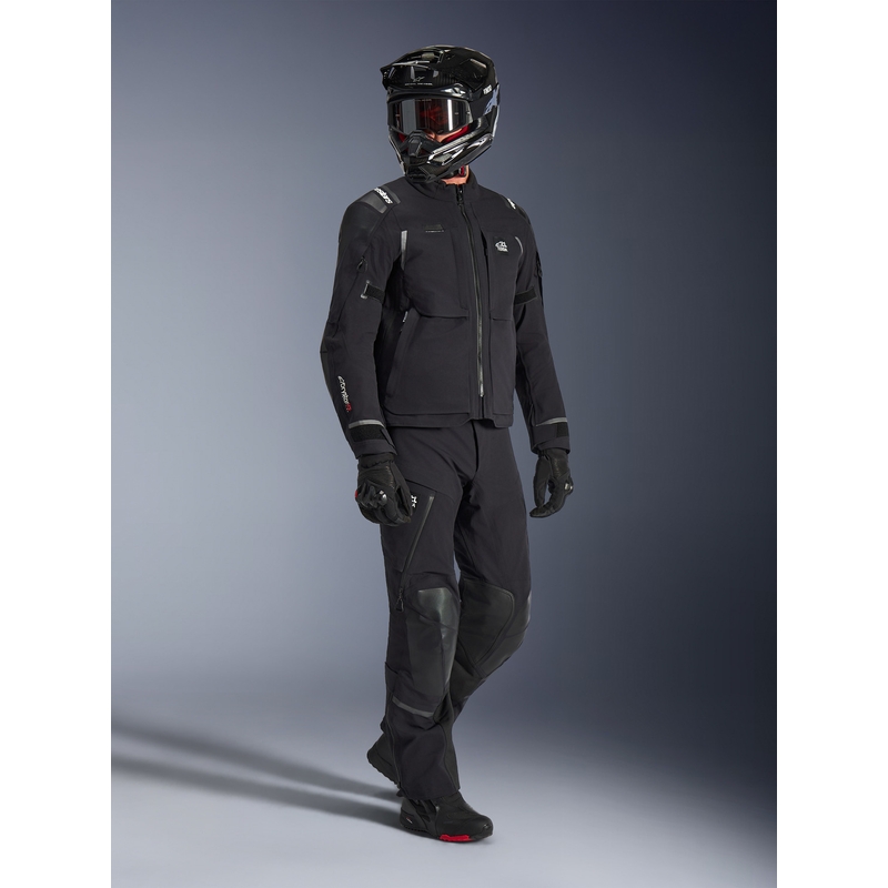Alpinestars Andes PRO Drystar XF motociklo striukė juoda-tamsiai pilka