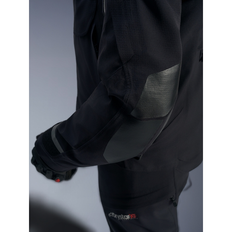 Alpinestars Andes PRO Drystar XF motociklo striukė juoda-tamsiai pilka