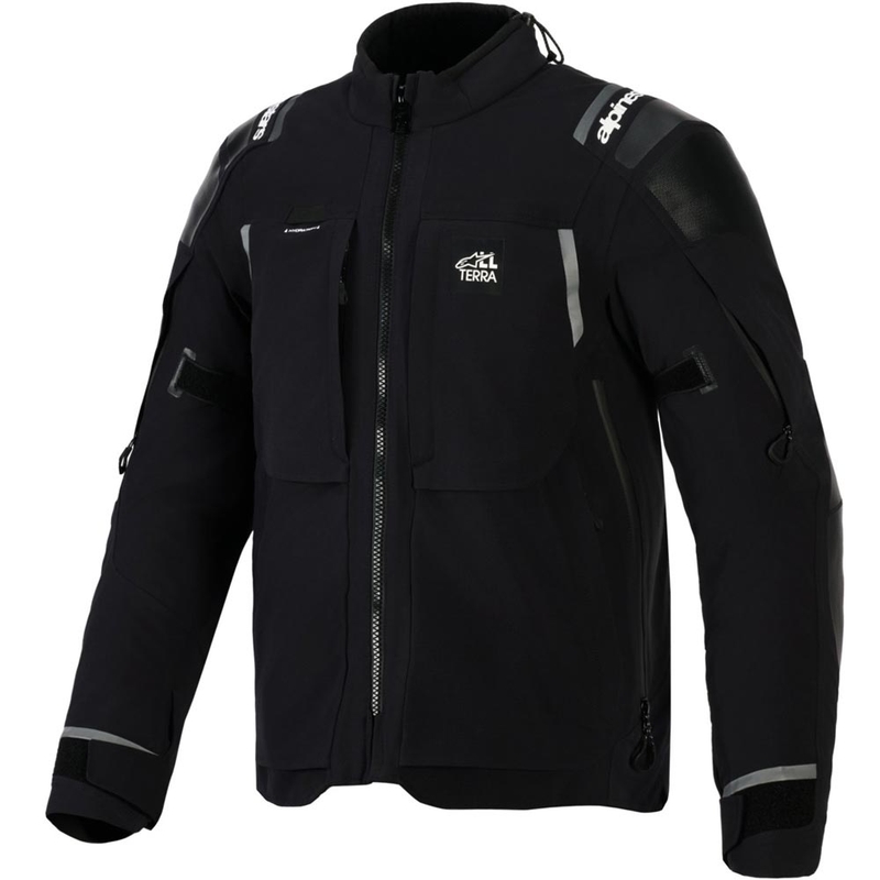 Alpinestars Andes PRO Drystar XF motociklo striukė juoda-tamsiai pilka