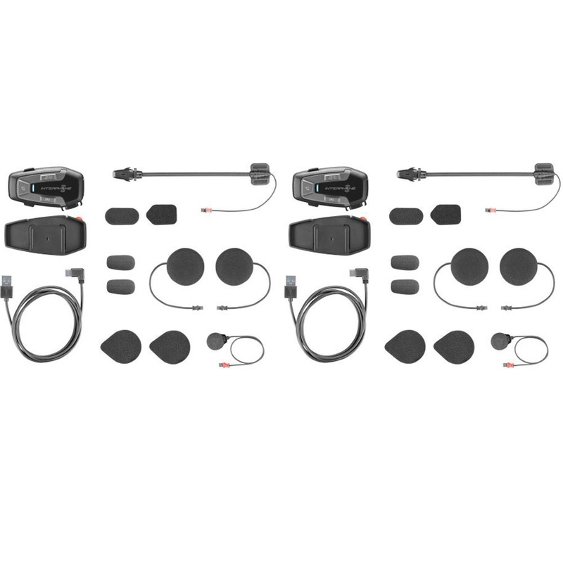 "Bluetooth" ausinės "Interphone U-COM6R" - Dviguba pakuotė