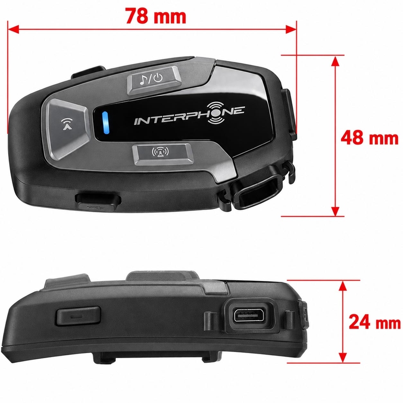"Bluetooth" ausinės "Interphone U-COM6R" - Dviguba pakuotė